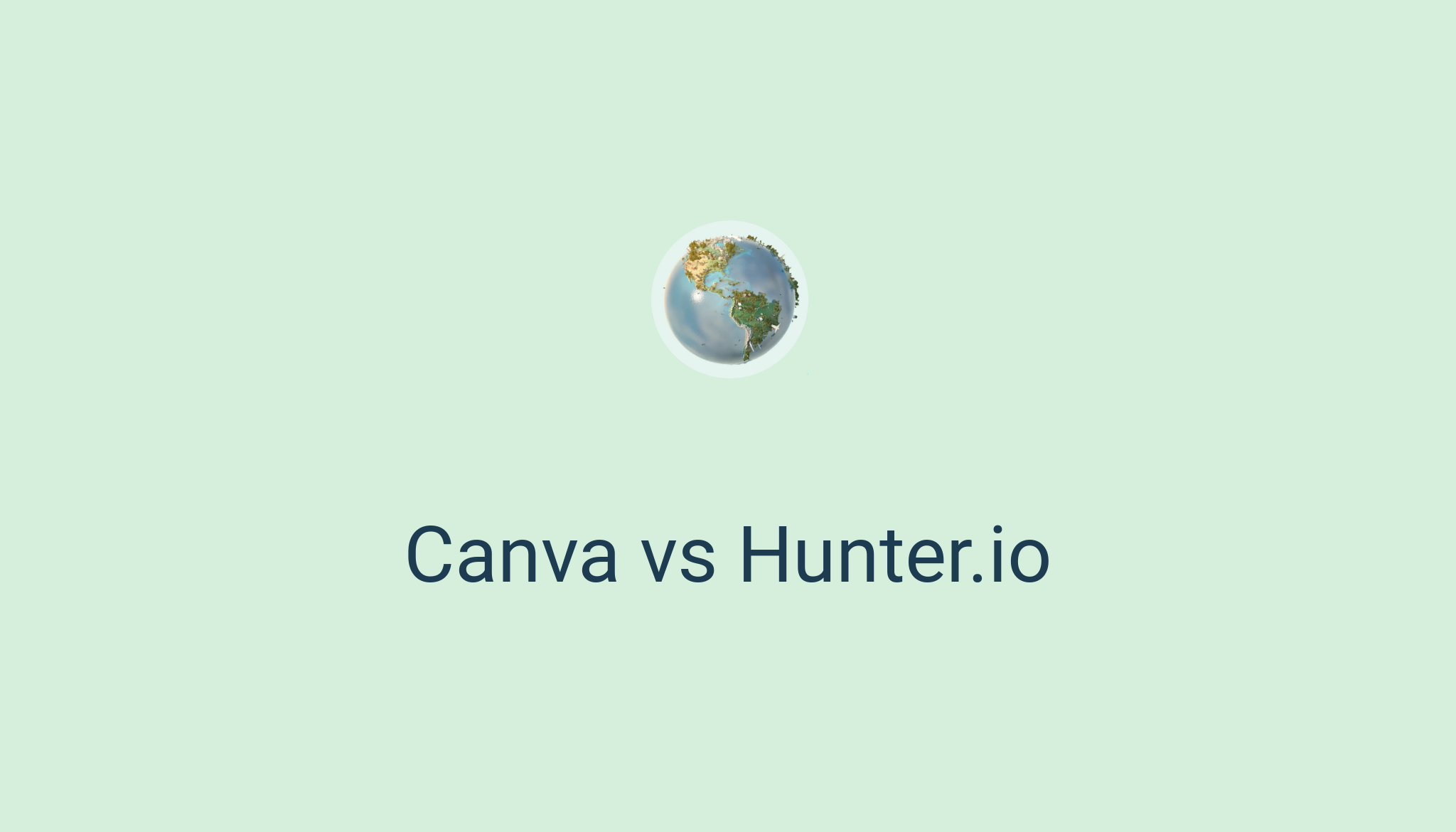  Canva  vs Hunter io 